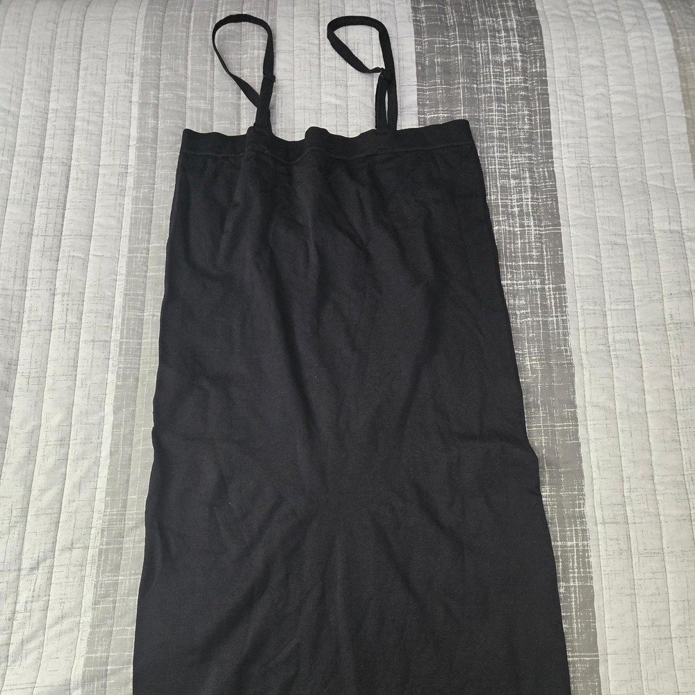 Dreamwear black spandex slip dress L